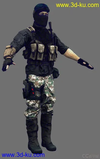 3D打印模型次时代的特种兵的图片