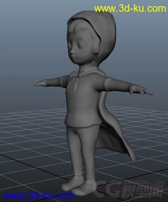3D打印模型小女孩的图片