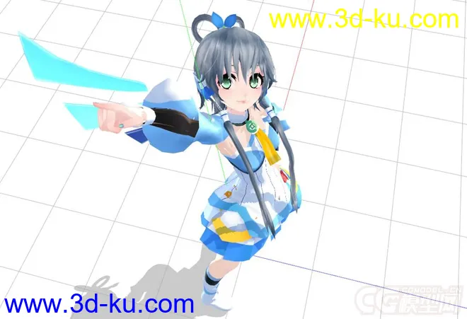 【MMD模型】Tda-洛天依-奇音社ver2.3 MMD模型的图片1