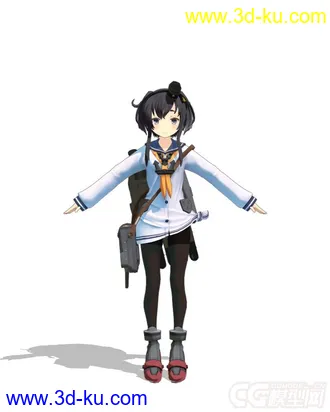 【MMD模型】阳炎型第十驱逐舰 时津风|陽炎型10番艦駆逐艦　時津風的图片