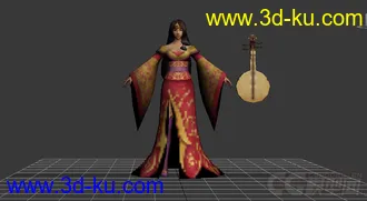 3D打印模型大乔美女来了的图片