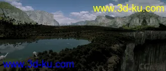 3D打印模型恐龙世界 原始森林 森林 原始 山 大山的图片