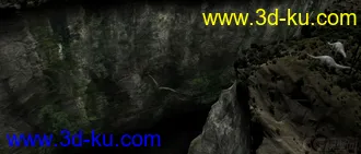 3D打印模型恐龙世界 原始森林 森林 原始 山 大山的图片