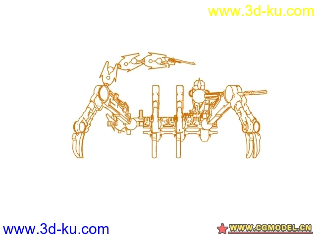 【高精模型】-带动画-【机器蝎子】-不知道论坛之前发过了吗 如果重复多多见谅的图片3