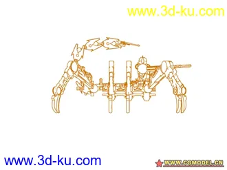 【高精模型】-带动画-【机器蝎子】-不知道论坛之前发过了吗 如果重复多多见谅的图片