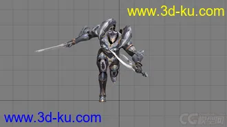 3D打印模型双手剑战士的图片