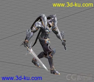 3D打印模型双手剑战士的图片
