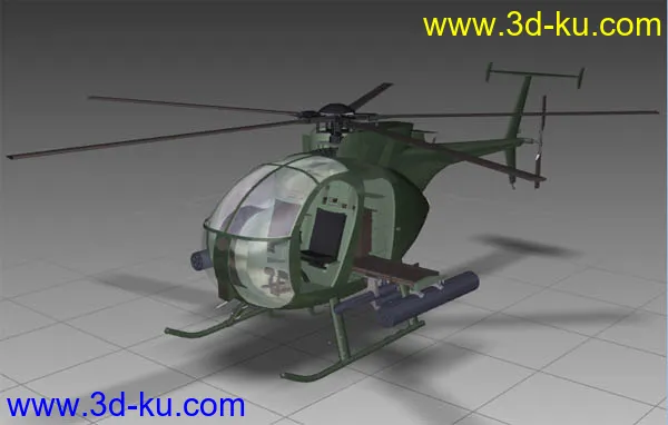 一架小型武装直升机模型的图片1