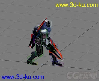 3D打印模型合金装备劫跑步动作动作动作的图片