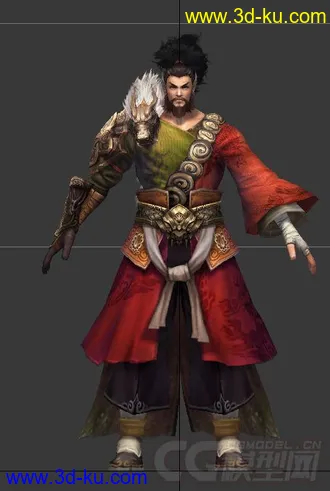 3D打印模型神雕侠侣郭靖郭襄郭芙的图片