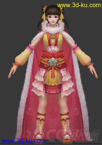 3D打印模型神雕侠侣郭靖郭襄郭芙的图片