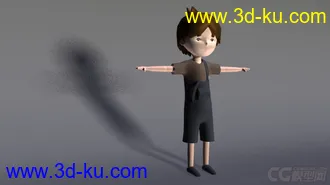 卡通小男孩模型的图片