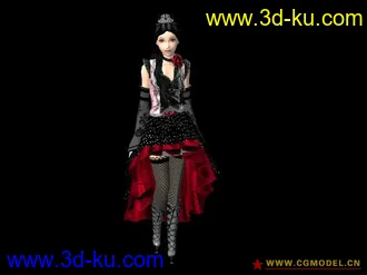 3D打印模型哥特美女的图片