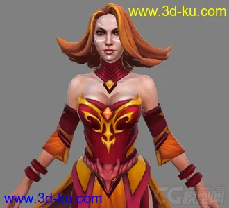 [整理]DOTA2角色模型_莉娜的图片