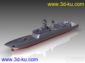 3D打印模型054A导弹护卫舰的图片