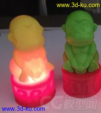 2016小猴子台灯3D打印模型的图片