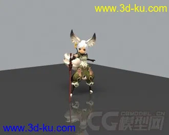 3D打印模型剑灵角色动画加绑定的图片