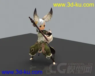 3D打印模型剑灵角色动画加绑定的图片