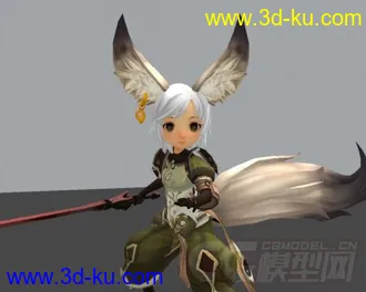 3D打印模型剑灵角色动画加绑定的图片