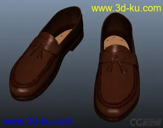 3D打印模型现代系列——女士皮鞋 休闲平底鞋 帆船鞋的图片