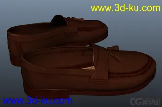 3D打印模型现代系列——女士皮鞋 休闲平底鞋 帆船鞋的图片