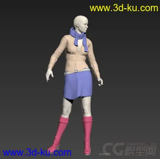3D打印模型模特 女人的图片
