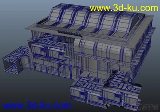 3D打印模型科幻系列——太空站 未来监控室 未来火星空间站 科幻补给屋 太空休息房 太空仓库的图片