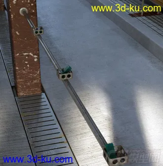 3D打印模型现代系列——影视级室内浴室 澡堂 集体浴室 复古老式浴室 室内场景的图片