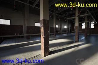 3D打印模型现代系列——影视级室内浴室 澡堂 集体浴室 复古老式浴室 室内场景的图片