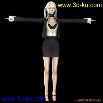 3D打印模型Sylvia Christel (No More Heroes - Wii)的图片