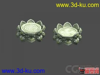 3D打印模型荷花石台.haozip02的图片