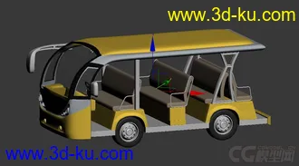 3D打印模型观光电瓶车的图片