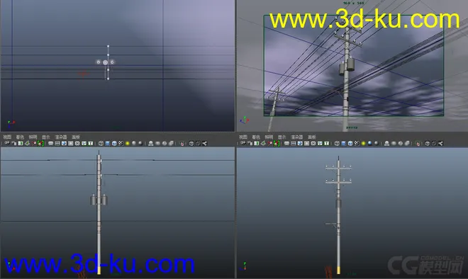 电线杆子场景模型的图片5