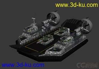 3D打印模型气垫船的图片