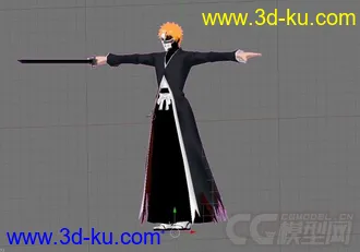 动漫死神黑崎一护假面3D模型的图片