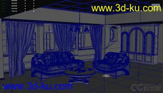 3D打印模型室内场景的图片