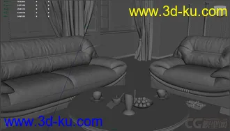 3D打印模型室内场景的图片