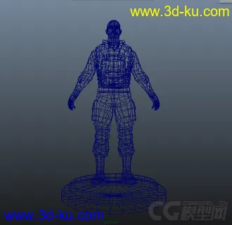 3D打印模型人物 大兵的图片
