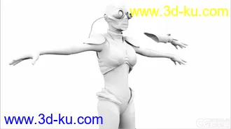 3D打印模型幽灵特工，有uv，带灯光组，有材质贴图，带的灯光组的图片