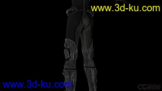 3D打印模型幽灵特工，有uv，带灯光组，有材质贴图，带的灯光组的图片