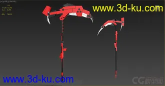3D打印模型RWBY小红帽的镰刀的图片