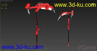 3D打印模型RWBY小红帽的镰刀的图片
