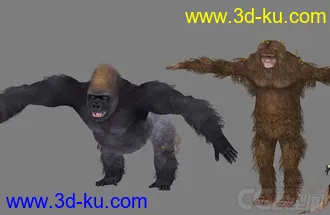 【ZOO动物园】全套共70个动物模型+贴图 企鹅 乌龟 狮子 鸵鸟 猩猩 骆驼 大象等的图片