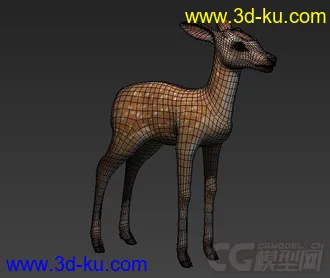 3D打印模型小鹿 梅花鹿的图片