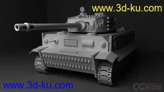 3D打印模型虎式坦克的图片