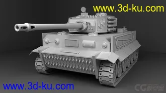 3D打印模型虎式坦克的图片