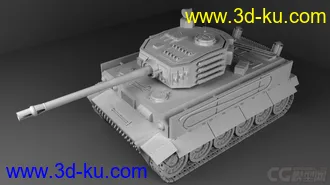 3D打印模型虎式坦克的图片