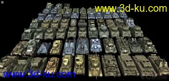 [全套军事模型]中型坦克系列独立分包Obj+贴图+MAX2012下载（不断更新）的图片