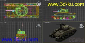 [全套军事模型]中型坦克系列独立分包Obj+贴图+MAX2012下载（不断更新）的图片