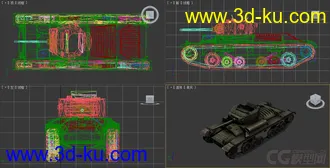 [全套军事模型]中型坦克系列独立分包Obj+贴图+MAX2012下载（不断更新）的图片